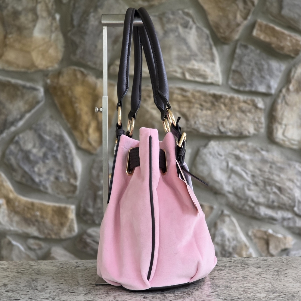Juicy Couture Retro Chic Pink Shoulder Tote Bag - Picture 2 of 7